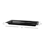 Load image into Gallery viewer, Home Basics Plastic Vanity Tray, Black $4.00 EACH, CASE PACK OF 12
