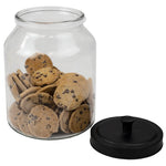 Load image into Gallery viewer, Home Basics Artisan 3 Lt Glass Jar with Black Top $5.00 EACH, CASE PACK OF 4
