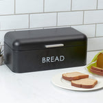 Load image into Gallery viewer, Home Basics Apex Metal Bread Box, Black $25.00 EACH, CASE PACK OF 4
