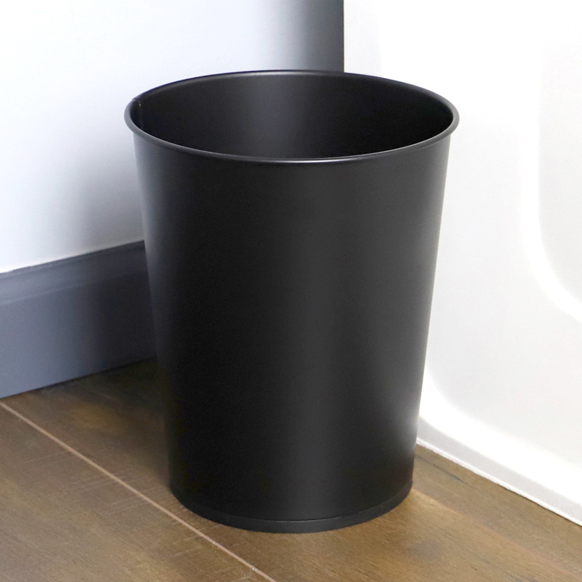 Home Basics Open Top 8 Lt Waste Bin, (9.5" x 10.25"), Black $6.00 EACH, CASE PACK OF 12