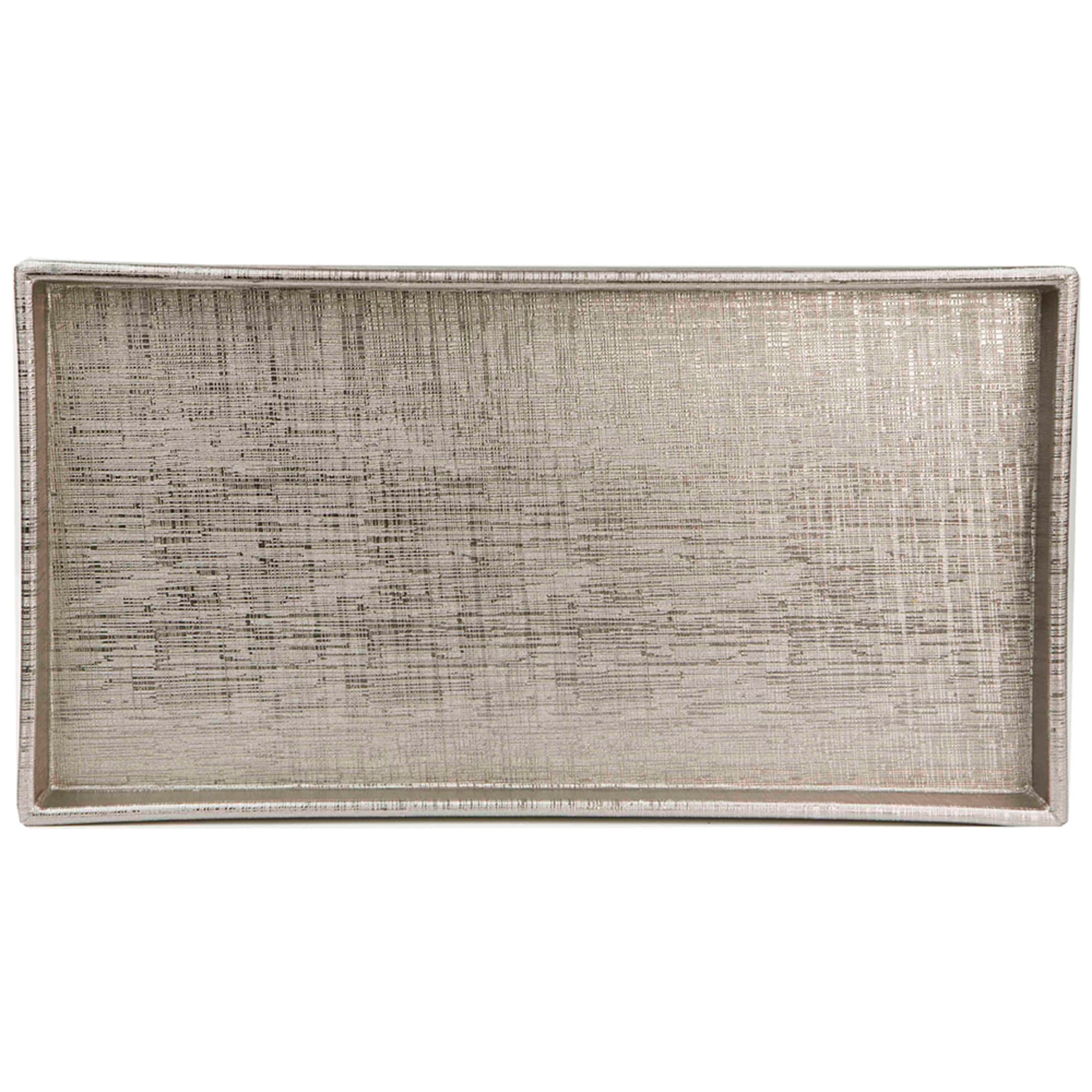 Home Basics Plastic Metallic Vanity Tray, Champagne $5.00 EACH, CASE PACK OF 8