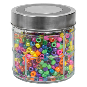 Home Basics Chex Collection 22 oz. Small Glass Canister  $2.00 EACH, CASE PACK OF 12