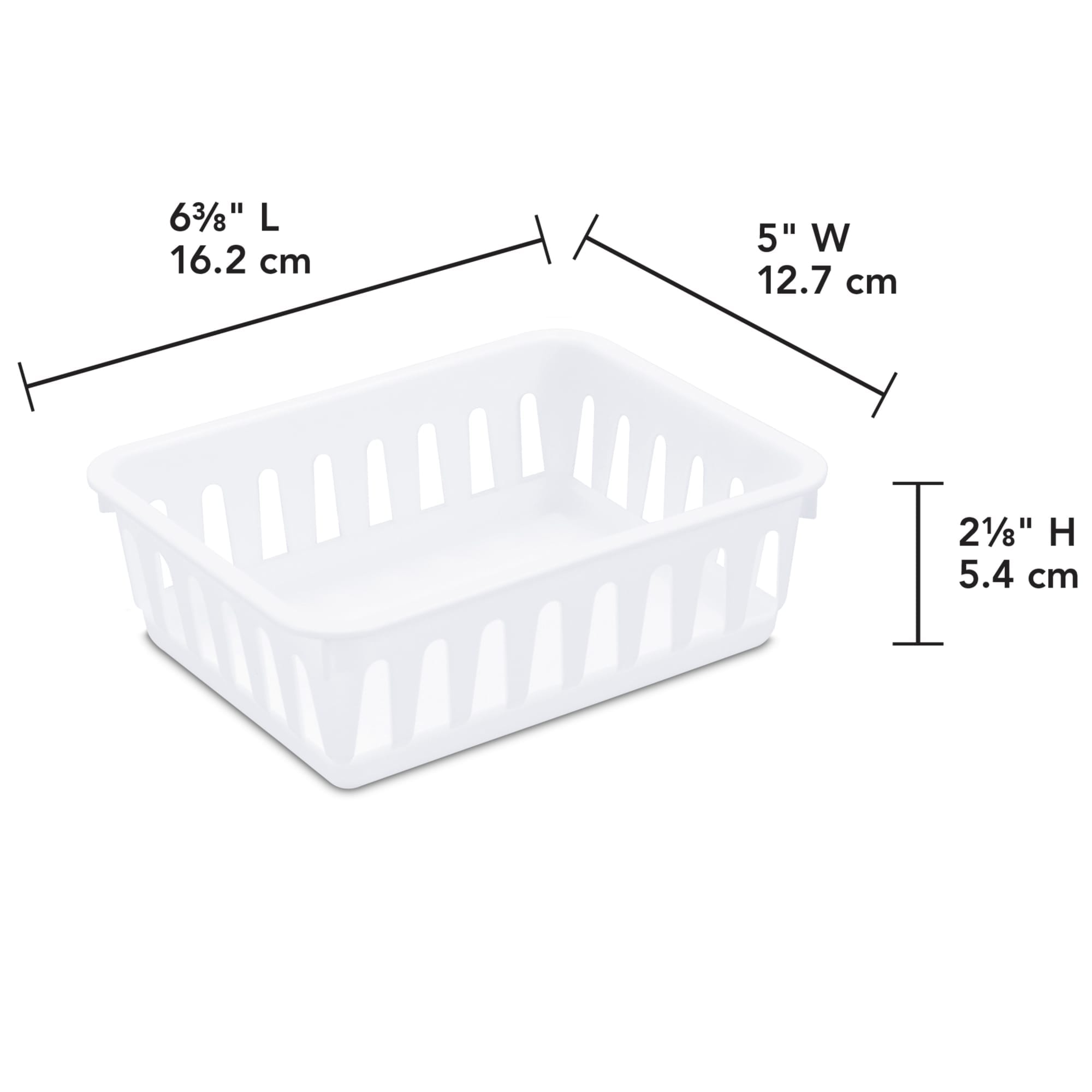 Sterilite Mini Storage Tray / White $1.00 EACH, CASE PACK OF 24