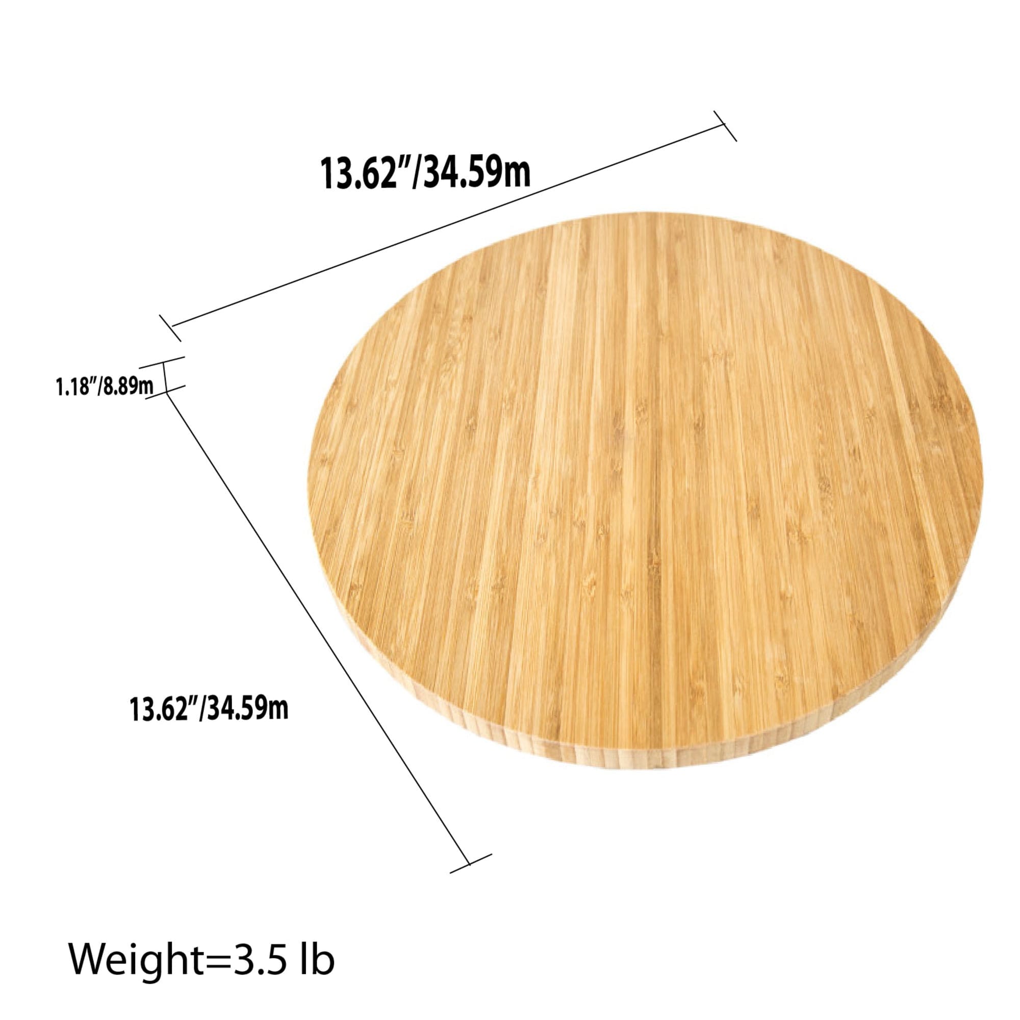 Home Basics Bamboo Lazy Susan, (13.5-inch Diameter) $10.00 EACH, CASE PACK OF 6