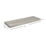 Load image into Gallery viewer, Home Basics Long Rectangle Floating Shelf, Grey $10.00 EACH, CASE PACK OF 6
