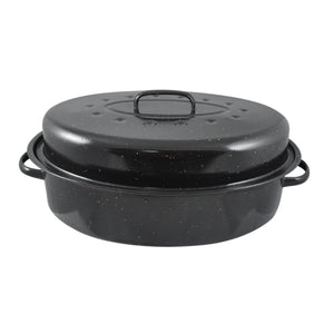 Home Basics Non-Stick Carbon Steel Roaster with Lid $10.00 EACH, CASE PACK OF 6
