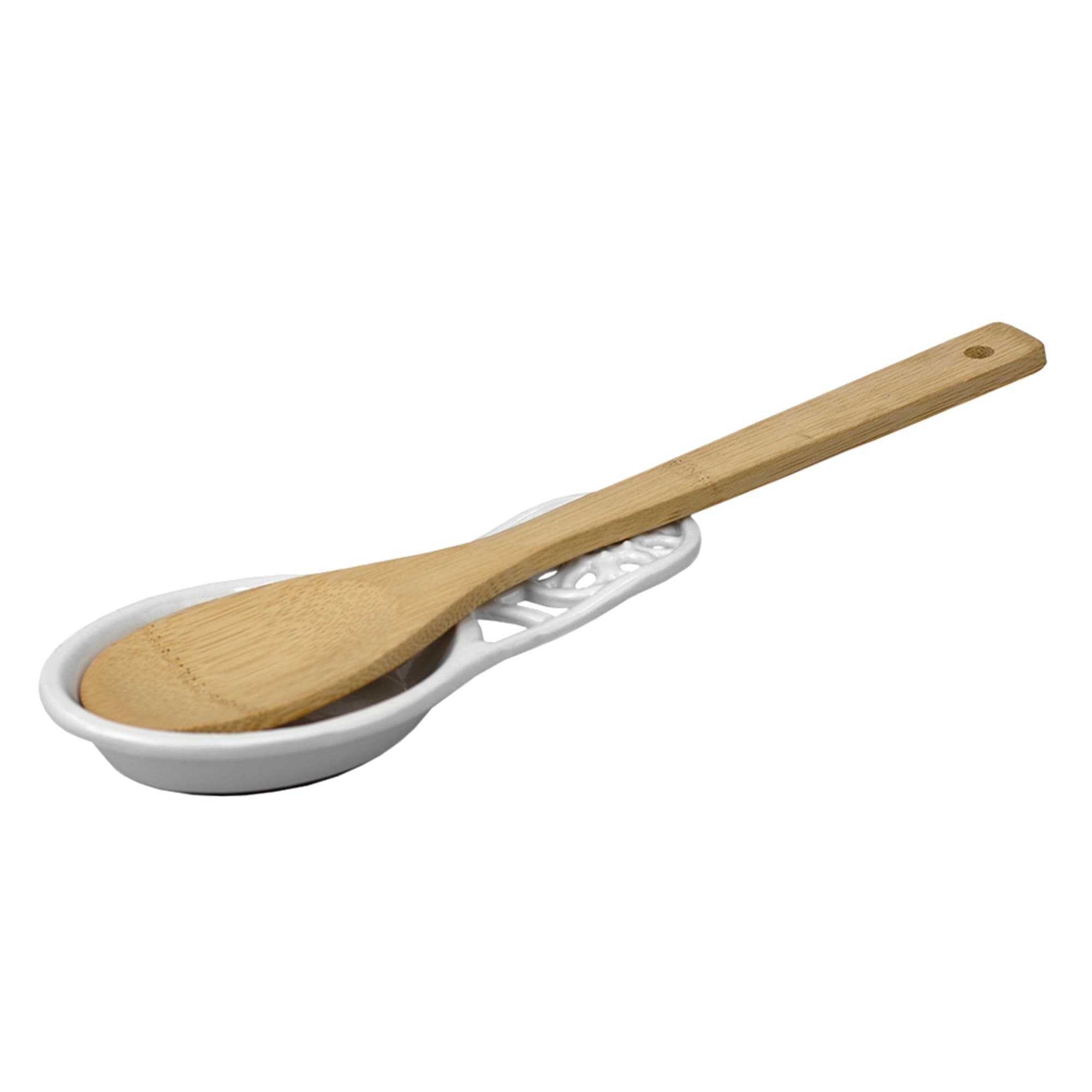 Home Basics Sunflower Heavy Weight Cast Iron Spoon Rest, White $4.00 EACH, CASE PACK OF 6