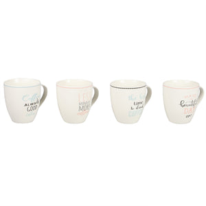 Home Basics The Best Time to Drink Coffee 17 oz. Bone China Mug - Assorted Colors