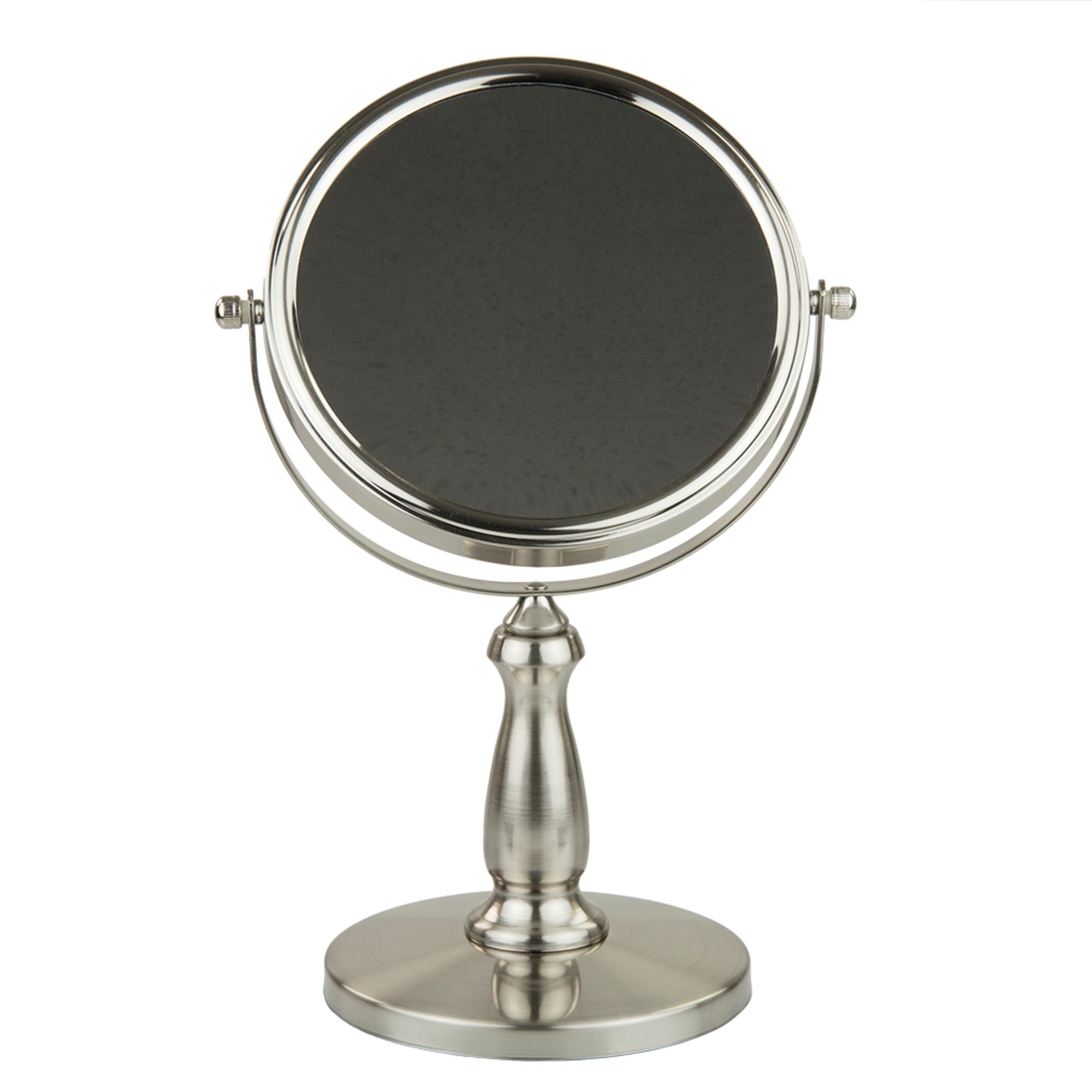 Home Basics Nadia Double Sided Cosmetic Mirror, (1x/5x Magnification), Satin Nickel $15.00 EACH, CASE PACK OF 6