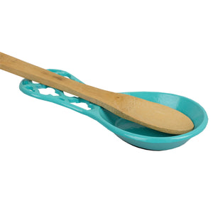 Home Basics Lattice Collection Cast Iron Spoon Rest, Turquoise $4.00 EACH, CASE PACK OF 6