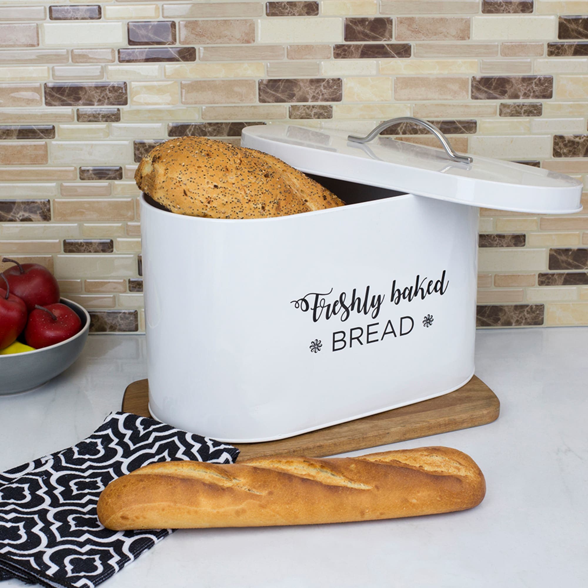 Home Basics Cuisine Collection Tin Bread Box $15 EACH, CASE PACK OF 4