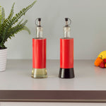 Load image into Gallery viewer, Home Basics Essence Collection 2 Piece Oil &amp; Vinegar Set, Red $5.00 EACH, CASE PACK OF 12
