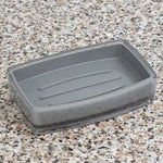 Load image into Gallery viewer, Home Basics Plastic Soap Dish, Grey $3.00 EACH, CASE PACK OF 24
