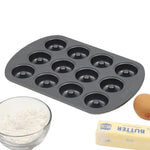 Load image into Gallery viewer, Baker’s Secret Essentials 12-Cavity Non-Stick Steel Mini Donut Pan $8.00 EACH, CASE PACK OF 12
