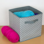 Load image into Gallery viewer, Home Basics Diamond Non-Woven Bin, Grey $3.00 EACH, CASE PACK OF 6
