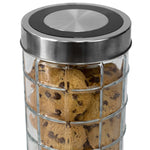 Load image into Gallery viewer, Home Basics Chex Collection 52 oz. Large Glass Canister $3.50 EACH, CASE PACK OF 12
