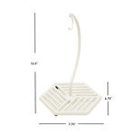 Load image into Gallery viewer, Home Basics Lines Cast Iron Banana Tree, White $10.00 EACH, CASE PACK OF 6
