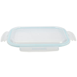 Home Basics 74 oz. Rectangle Borosilicate Glass Food Storage Container with Plastic Locking Lid $9.00 EACH, CASE PACK OF 12