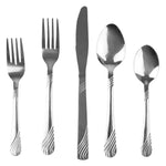 Load image into Gallery viewer, Home Basics River 20 Piece Stainless Steel Flatware Set, Silver $8.00 EACH, CASE PACK OF 12
