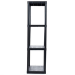 Load image into Gallery viewer, Home Basics 4 Tier Plastic Shelf, (55-inch), Black $30.00 EACH, CASE PACK OF 1

