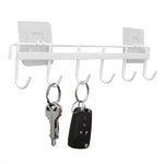 Load image into Gallery viewer, Home Basics Suction Mounted 6 Hook Vinyl Coated Key Rack, White $2 EACH, CASE PACK OF 12
