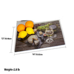 Load image into Gallery viewer, Home Basics Cheese 12&quot; x 16&quot; Printed Tempered Glass Cutting Board - Assorted Colors
