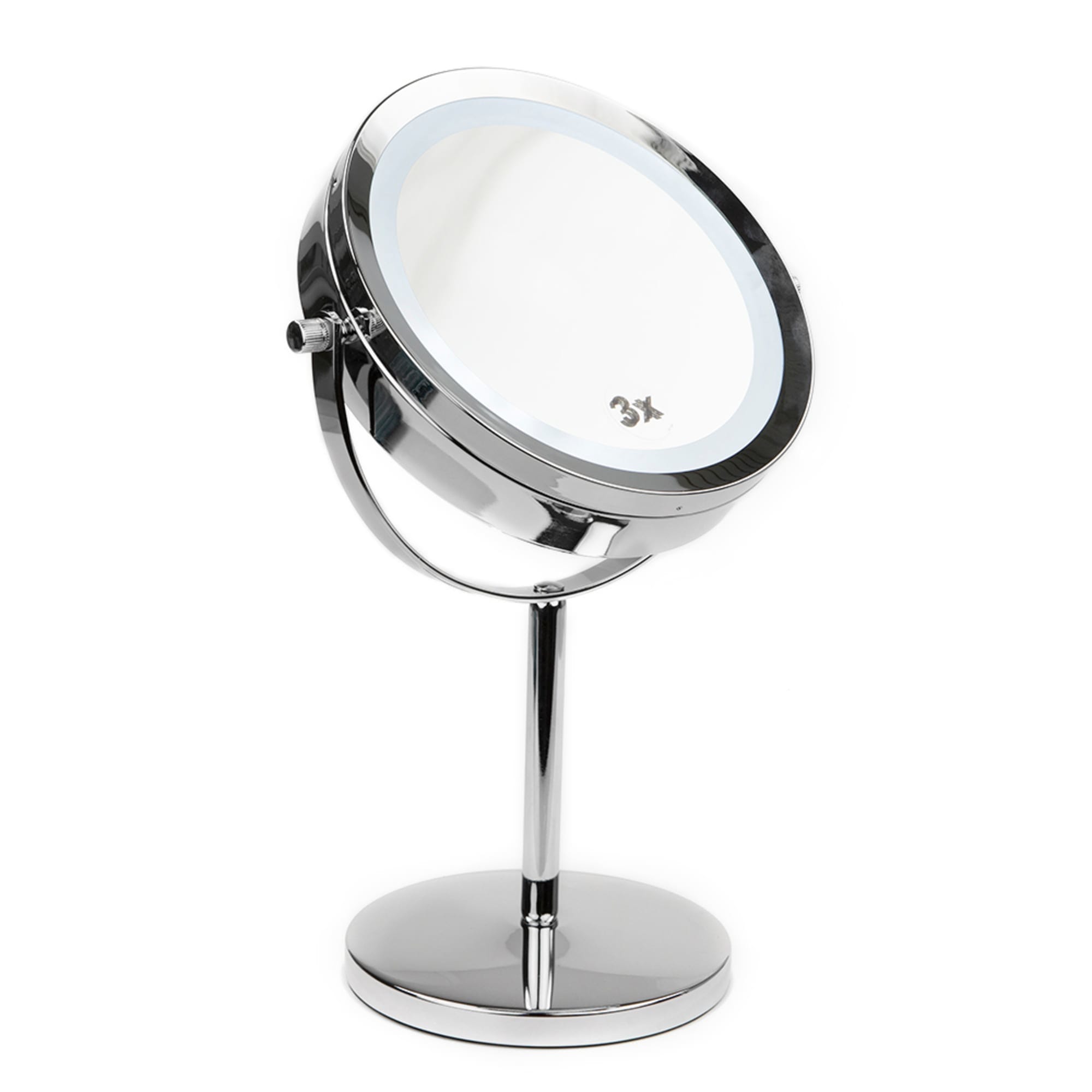 Home Basics Cosmetic Mirror with LED Light, Chrome $25.00 EACH, CASE PACK OF 6