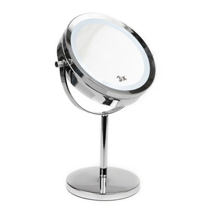 Home Basics Cosmetic Mirror with LED Light, Chrome $25.00 EACH, CASE PACK OF 6