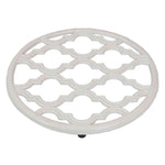 Load image into Gallery viewer, Home Basics Lattice Collection Cast Iron Trivet, White $5.00 EACH, CASE PACK OF 6
