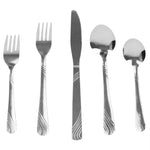 Load image into Gallery viewer, Home Basics River 20 Piece Stainless Steel Flatware Set, Silver $8.00 EACH, CASE PACK OF 12
