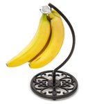Load image into Gallery viewer, Home Basics Fleur De Lis Cast Iron Banana Holder, Black $10.00 EACH, CASE PACK OF 6
