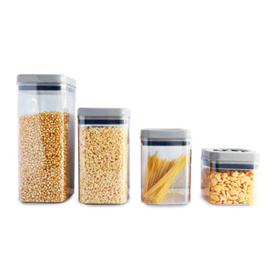 4-Piece Canister Container Set with Air Tight Lid and Locking