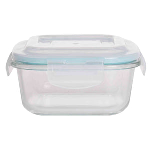 Home Basics 17 oz. Square Borosilicate Glass Food Storage Container $4.00 EACH, CASE PACK OF 12
