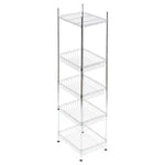 Load image into Gallery viewer, Home Basics 5 Tier Standing Wire Baskets, Chrome $50.00 EACH, CASE PACK OF 1
