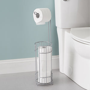 Home Basics Unity Free-Standing Dispensing Toilet Paper Holder, Silver $10.00 EACH, CASE PACK OF 12
