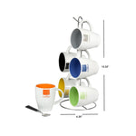 Load image into Gallery viewer, Home Basics 6 Piece Mug Set with Stand $10.00 EACH, CASE PACK OF 6
