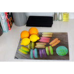 Load image into Gallery viewer, Home Basics Macaroons 12&quot; x 16&quot; Printed Tempered Glass Cutting Board - Assorted Colors
