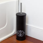 Load image into Gallery viewer, Home Basics Paris Le Bain Hide-Away Toilet Brush Holder, Black $5.00 EACH, CASE PACK OF 12
