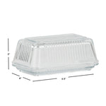 Load image into Gallery viewer, Home Basics Glass Butter Dish $6.00 EACH, CASE PACK OF 12
