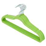 Load image into Gallery viewer, Home Basics 10-Piece Velvet Hangers, Green $4.00 EACH, CASE PACK OF 12
