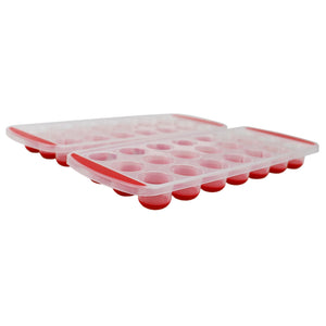 Large Cube Silicone Ice Tray, 2 Pack by Kitch, Giant 2