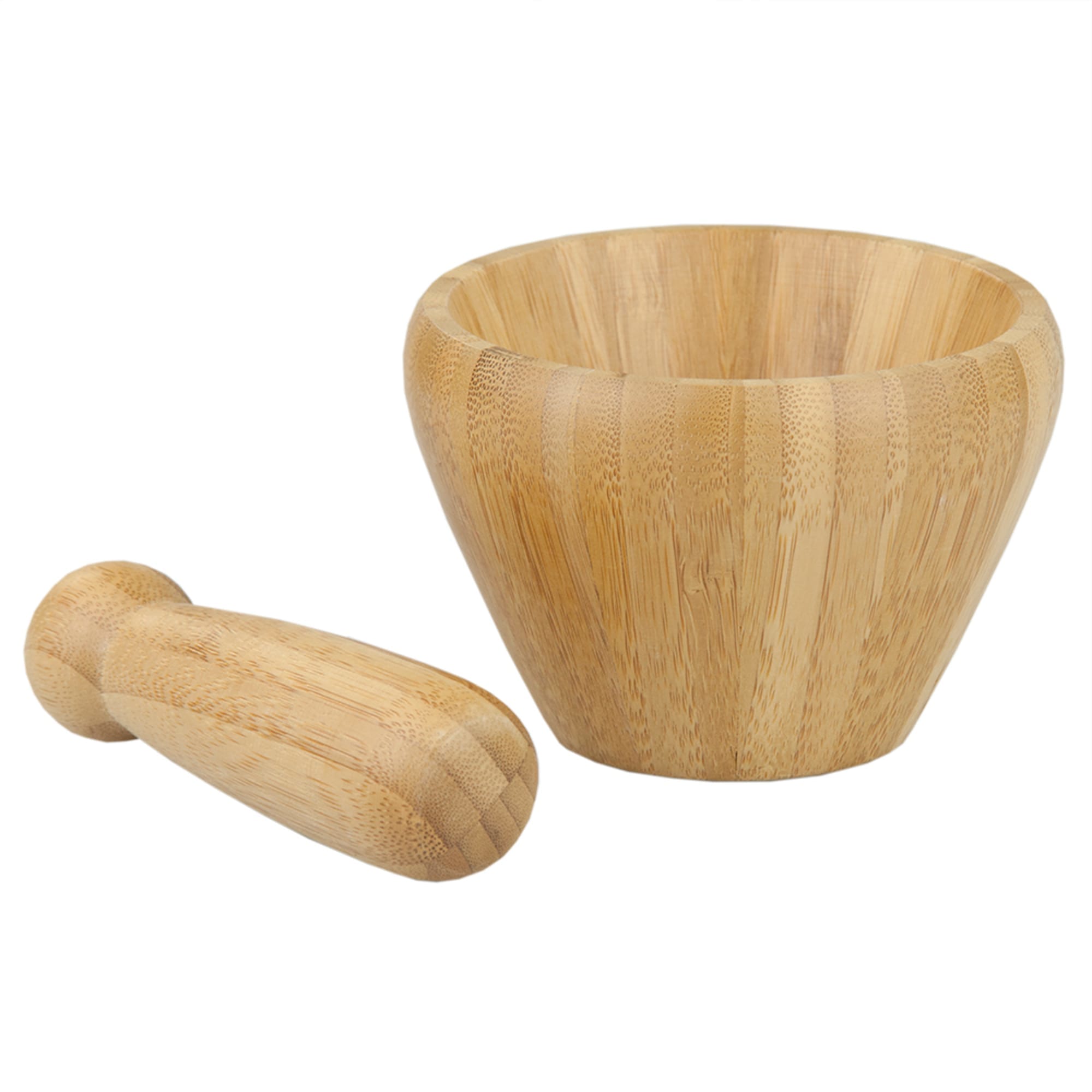 Home Basics Bamboo Mortar and Pestle $8.00 EACH, CASE PACK OF 12
