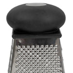 Load image into Gallery viewer, Home Basics 4-Sided Cheese Grater With Rubber Grip, Black $4.00 EACH, CASE PACK OF 24
