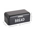 Load image into Gallery viewer, Home Basics Metal Bread Box, Black $25 EACH, CASE PACK OF 4
