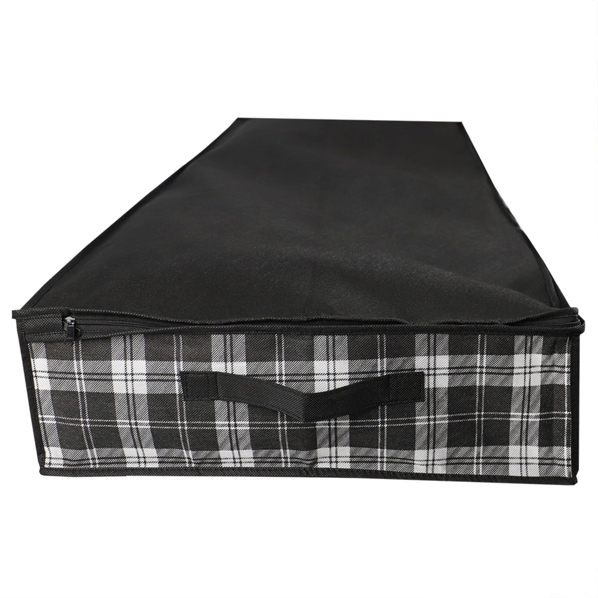 Home Basics Plaid Non-Woven Under the Bed Storage Bag with See-through Front Panel, Black
 $4.00 EACH, CASE PACK OF 12