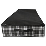 Load image into Gallery viewer, Home Basics Plaid Non-Woven Under the Bed Storage Bag with See-through Front Panel, Black
 $4.00 EACH, CASE PACK OF 12
