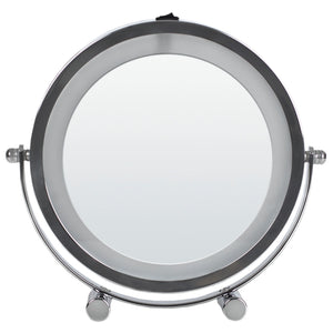 Home Basics Double Sided Cosmetic Countertop Handheld Mirror with LED Light, Chrome $15.00 EACH, CASE PACK OF 6