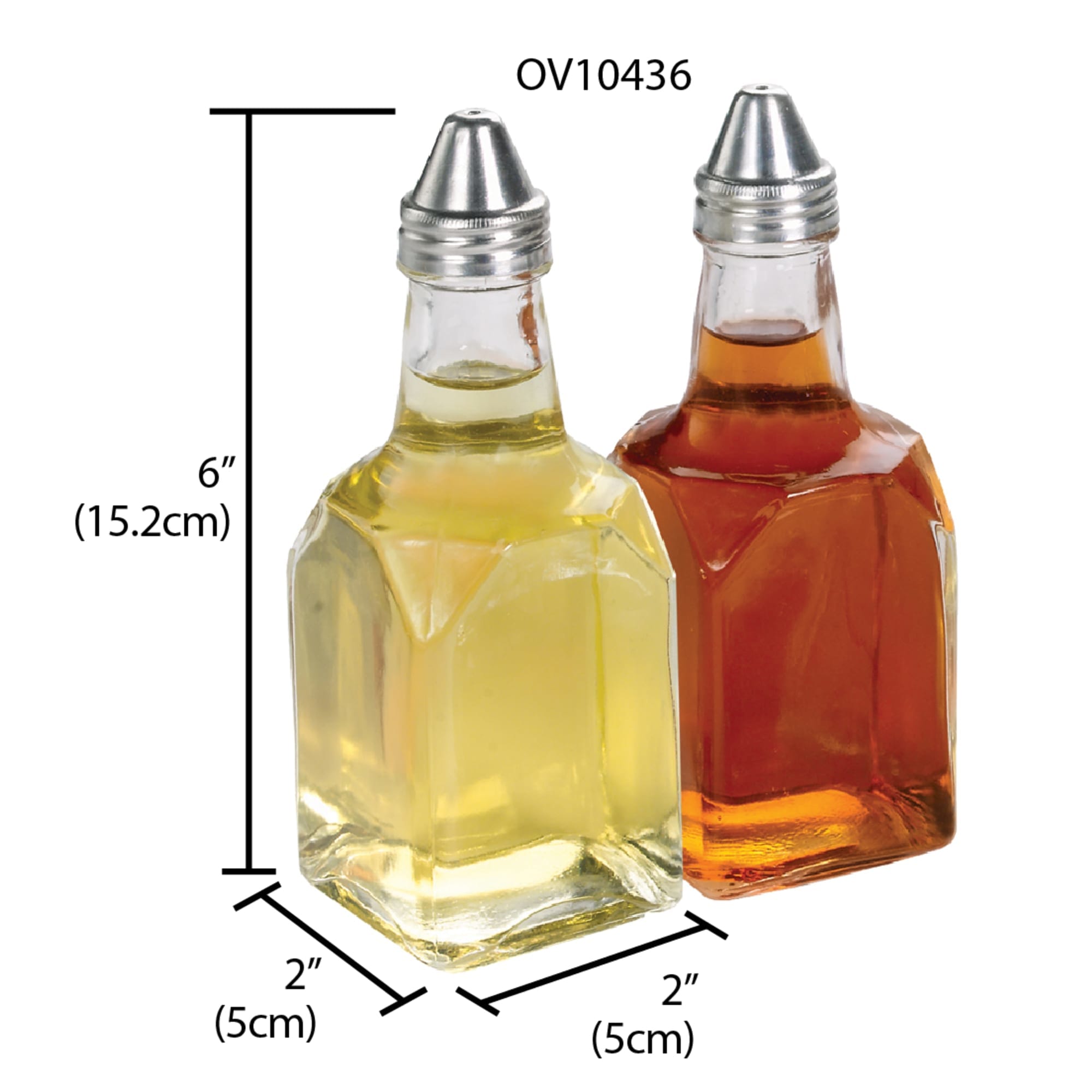Home Basics 2 Piece Oil and Vinegar Set $3.00 EACH, CASE PACK OF 24