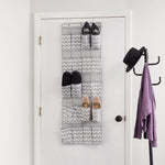 Load image into Gallery viewer, Home Basics Chevron 20 Pocket Over-the-Door Shoe Organizer $5.00 EACH, CASE PACK OF 12
