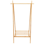 Load image into Gallery viewer, Home Basics A Frame Bamboo Garment Rack with Bottom Shelf, Natural $35.00 EACH, CASE PACK OF 1
